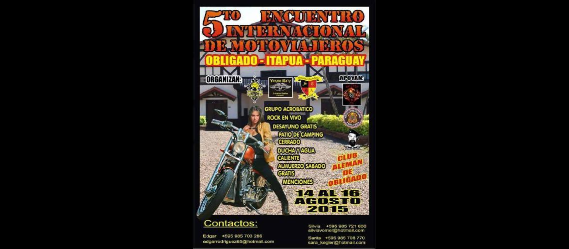 Motoviajeros de todo el mundo en Itapuacutea