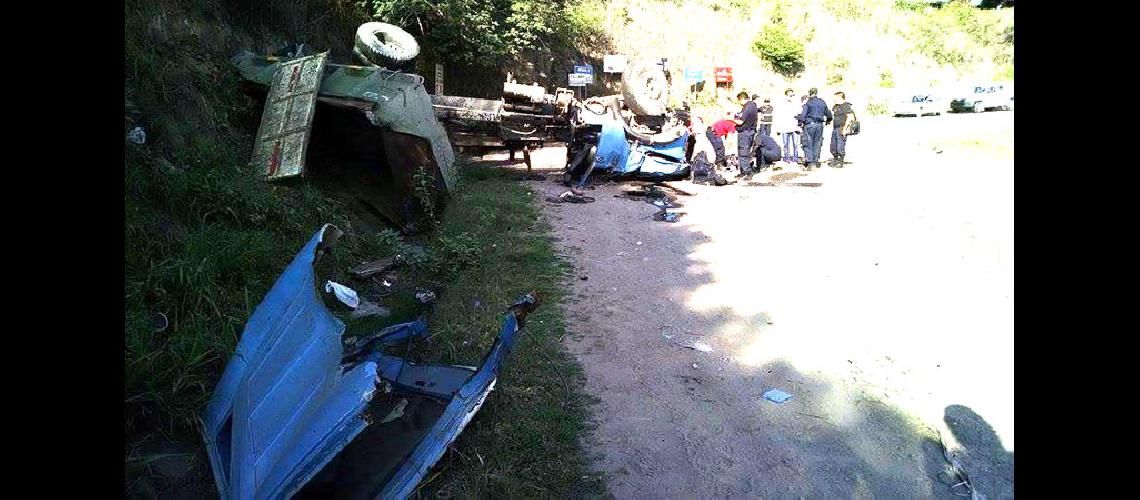  Fatal vuelco en rotonda del barrio Coronel Arias