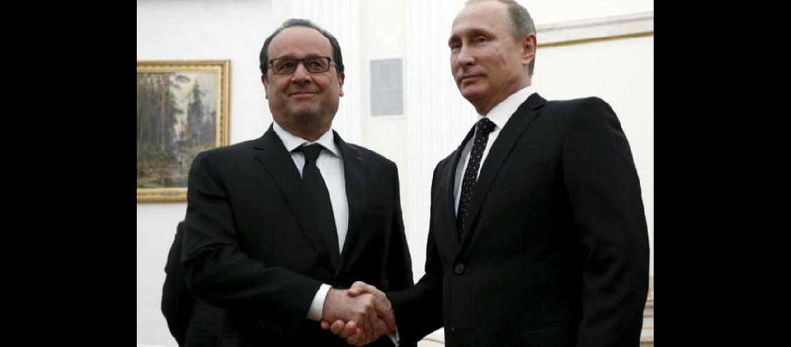  Putin y Hollande  acuerdan 147intensificar148 ataques contra el EI