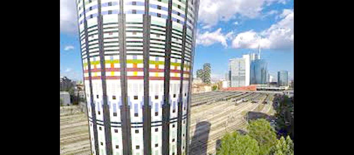  Restauracioacuten de la Torre Arcobaleno de Milaacuten 