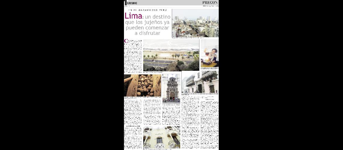 Lima- un destino que los jujentildeos ya  pueden comenzar  a disfrutar