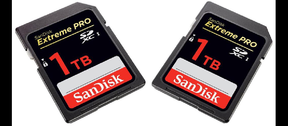Presentaron una tarjeta de memoria SD de 1 Terabyte