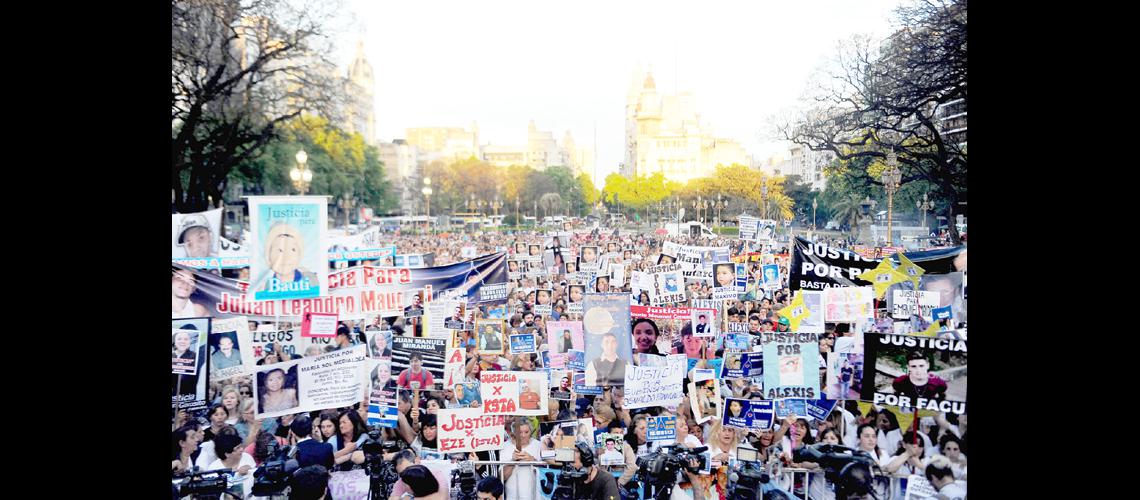 La marcha contra la inseguridad tuvo fuerte reclamo de Justicia