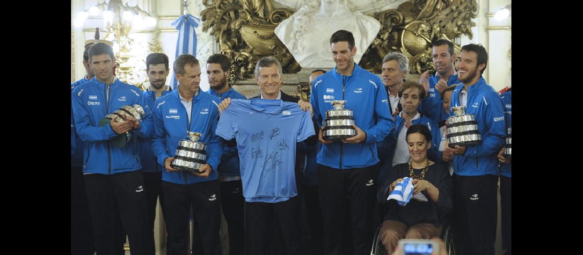 El equipo argentino fue  recibido con todos los laureles