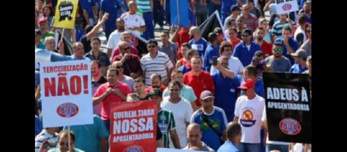 Protestas contra Temer en Brasil