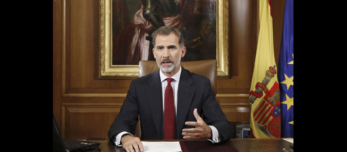 El rey de Espantildea acusoacute  al gobierno de Cataluntildea