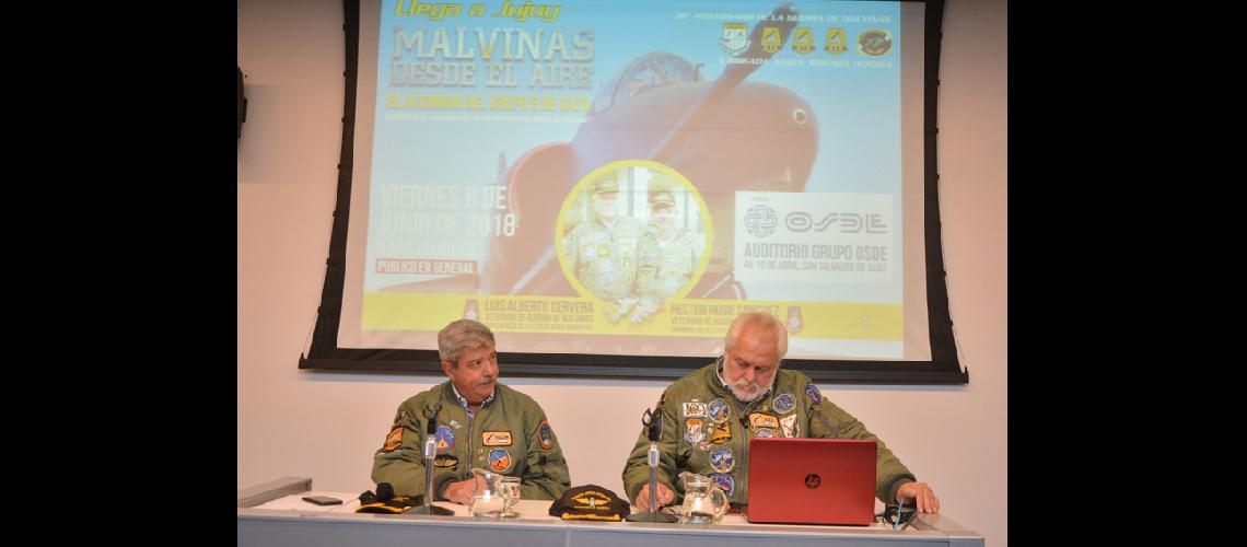 Ex pilotos de la guerra de Malvinas  brindaron una charla en Jujuy
