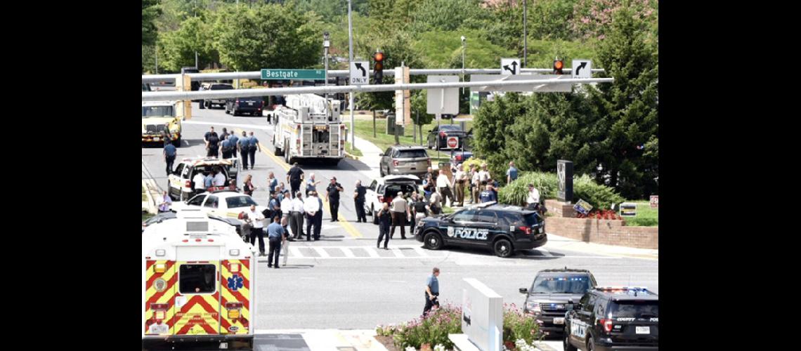 Matanza en un diario  de Annapolis EEUU