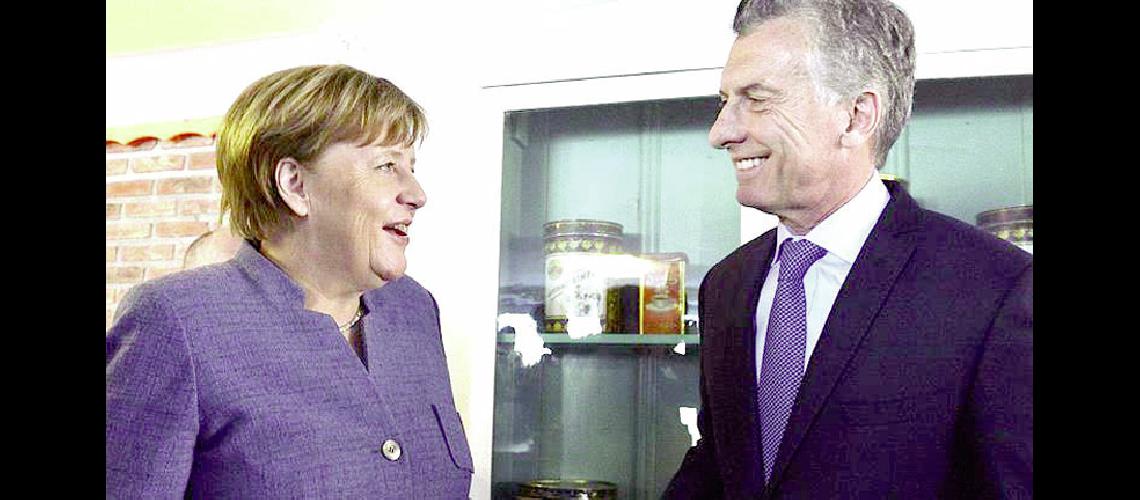 Macri sumoacute el apoyo de la canciller Merkel 