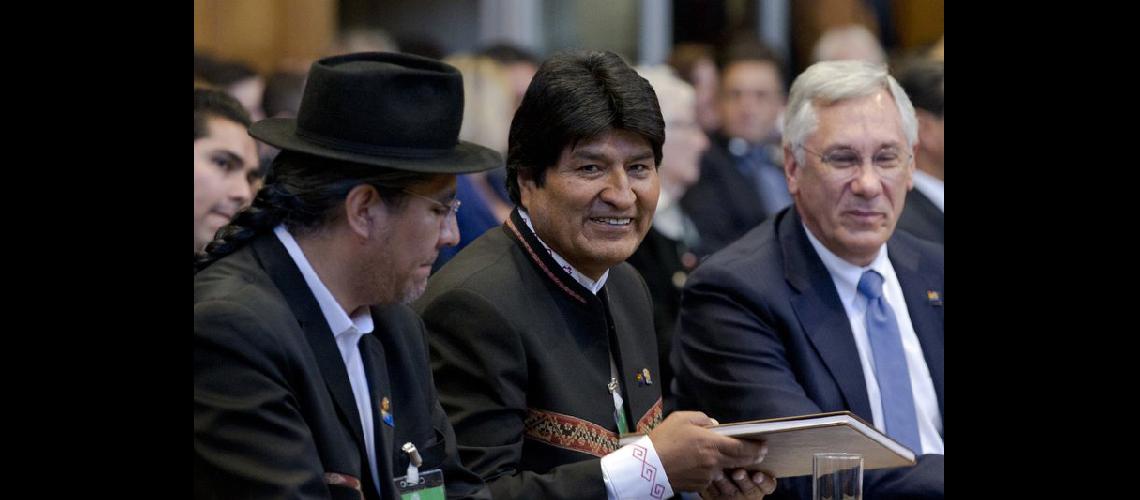 Evo Morales dijo que  CIJ fue parcial con Chile