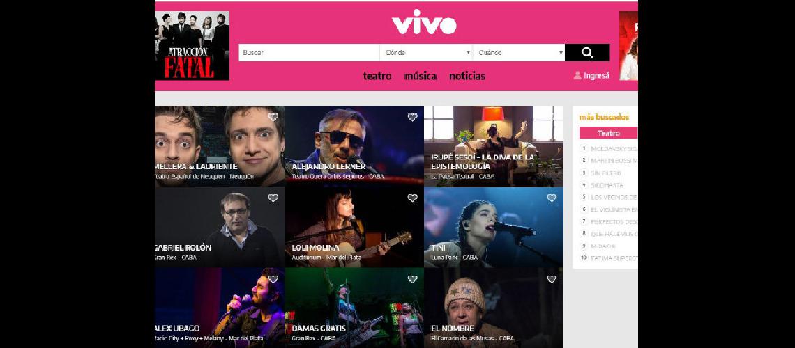 Plataforma digital  sobre teatro y muacutesica