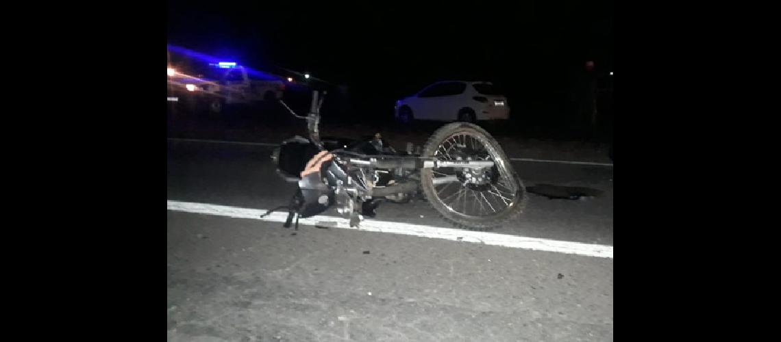 Un motociclista en grave estado tras colisioacuten sobre ruta Nordm 34