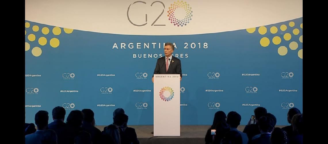 Conferencia del Presidente Mauricio Macri por el cierre del G20