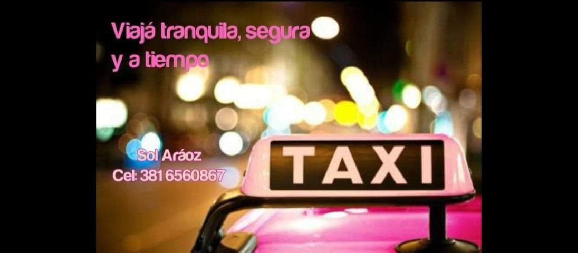 Viaja tranquila y segura- primer taxi para mujeres 