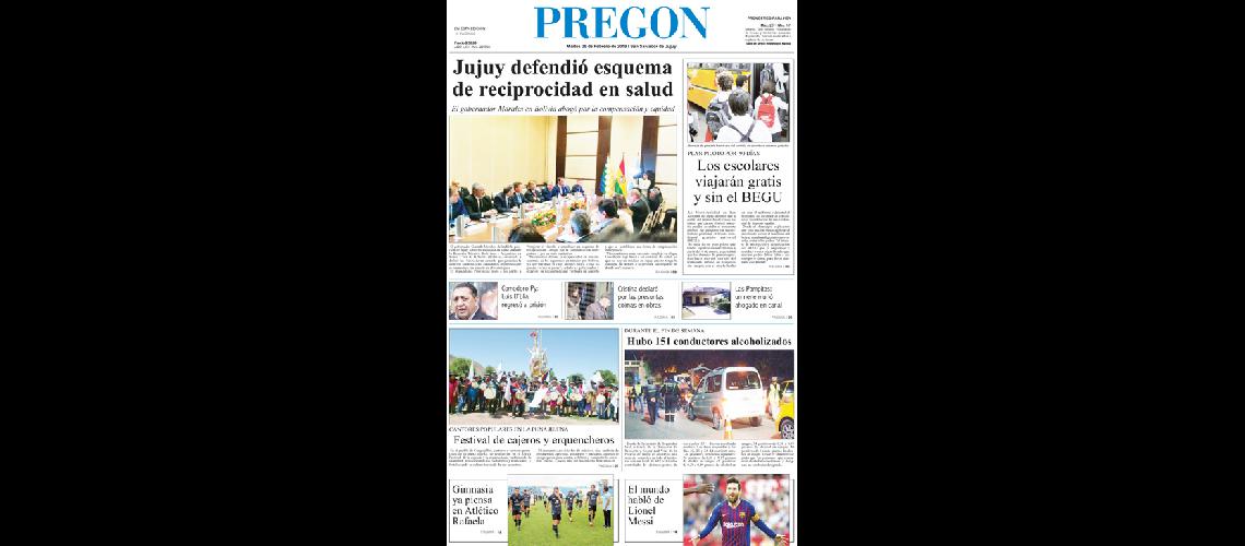 EDICION MARTES 26 de febrero de 2019