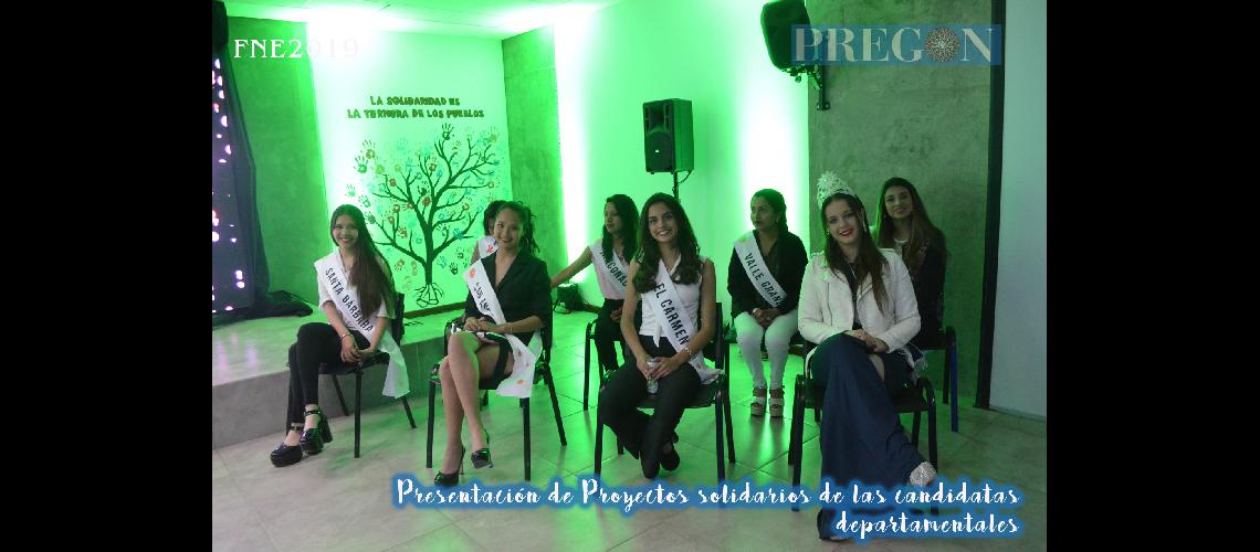 Proyectos solidarios de las candidatas departamentales