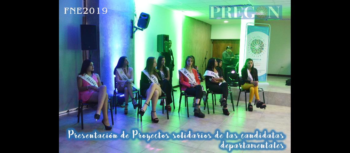 Proyectos solidarios de las candidatas departamentales