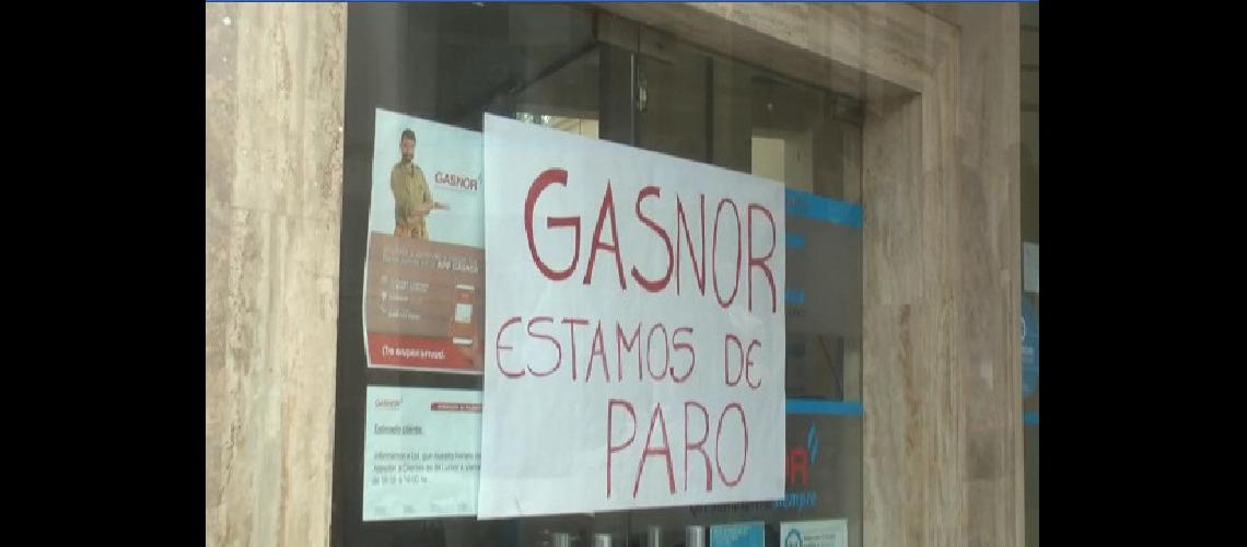 Paro de empleados de Gasnor por paritarias
