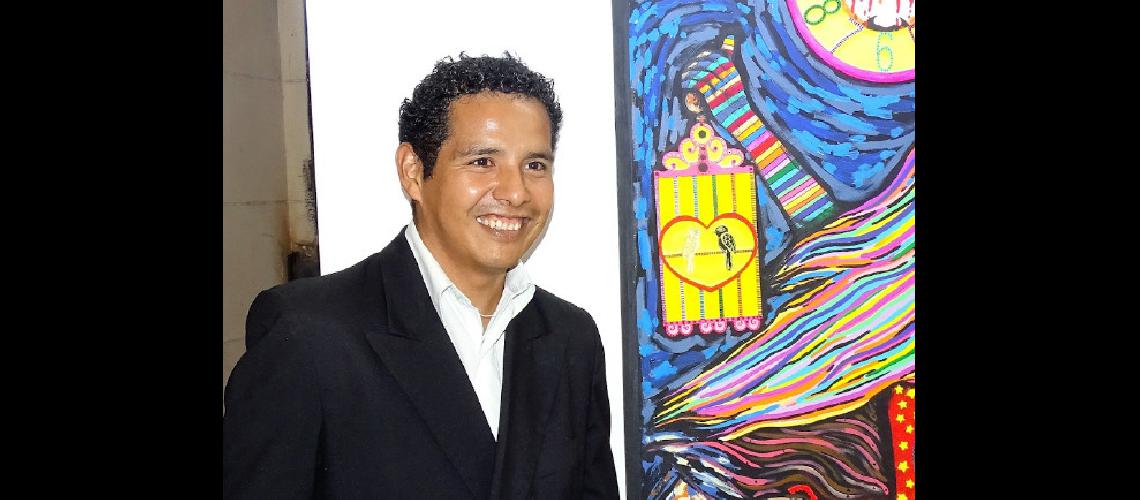 Marcos Jurado inaugura su  muestra Frida a mi manera en Salta