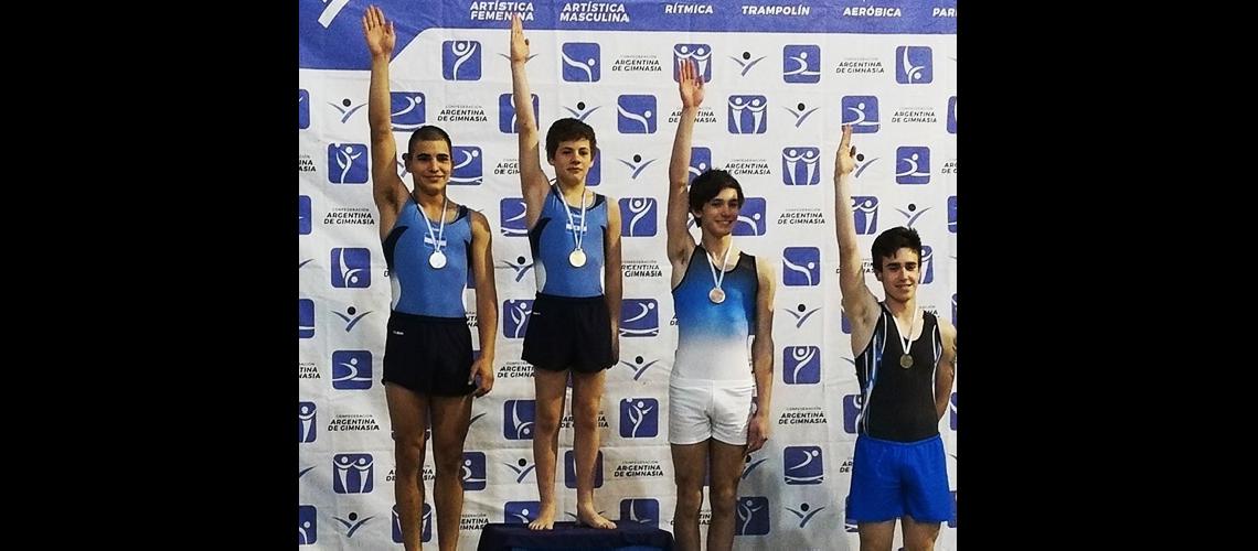 Martion y Ferrari repitieron titulos en el Nacional de Gimnasia