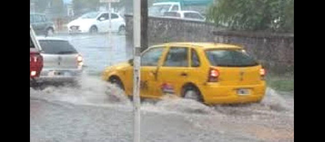 Anegamientos por la intensa lluvia