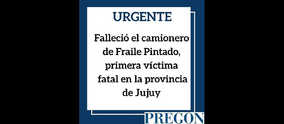 Primer muerte por corovirus covid-19 en Jujuy