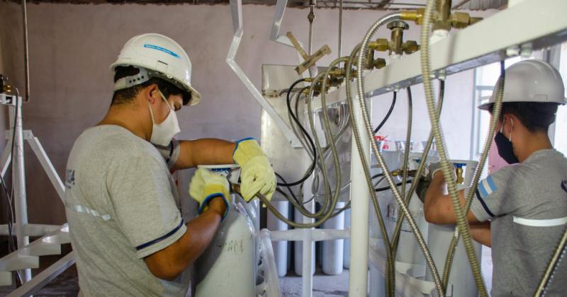 Puesta a punto de la planta de oxiacutegeno en Alto Comedero