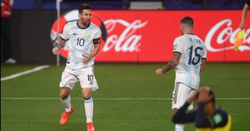 Con gol de Messi Argentina vencioacute a Ecuador en el debut 