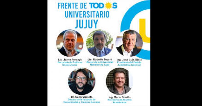 Con Tecchi a la cabeza se presentoacute el Frente de Todos Universitario