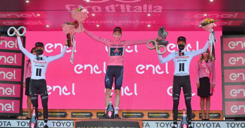 El ingleacutes Tao Geoghegan Hart se proclamoacute campeoacuten del Giro de Italia