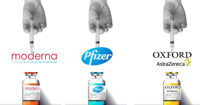 Las diferencias entre las vacunas de Pfizer Moderna y AstraZeneca