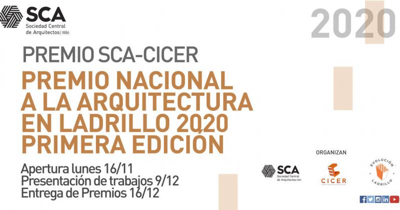Premio Nacional a la Arquitectura en ladrillo 2020 SCA-CICER