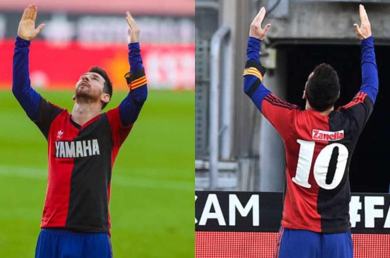Messi homenajeoacute a Maradona con un gol y dedicatoria