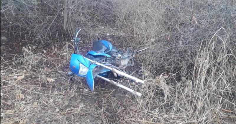 Hallaron en San Pedro una moto abandonada