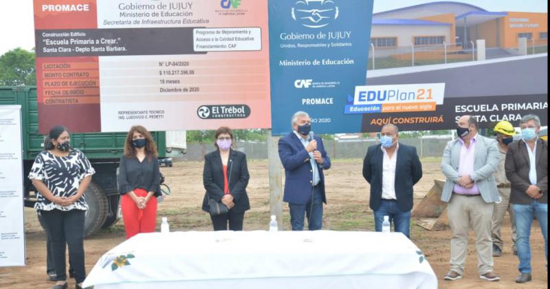 Morales firmoacute acta de inicio de obra para una nueva escuela primaria