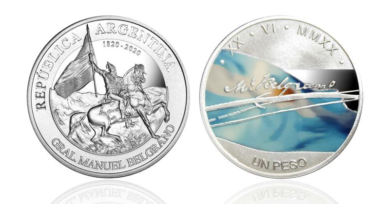 Nueva moneda de Manuel Belgrano emitida por el BCRA