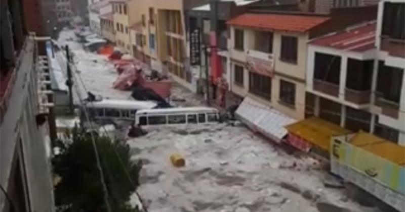 La lluvia arrasoacute un barrio en Bolivia y dejoacute tres muertos