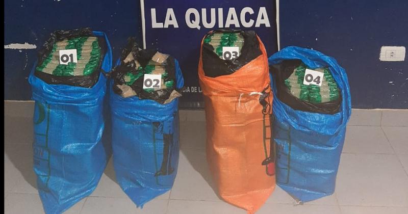 Secuestraron casi 90 kilos de hojas de coca