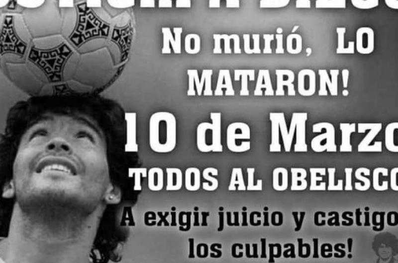 10-M- el pueblo maradoniano sale a la calle a pedir justicia por Diego