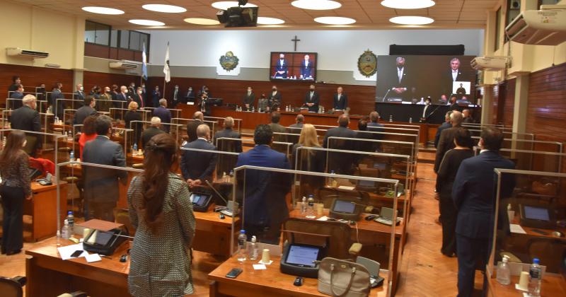El Gobernador Morales inauguroacute el 160ordm periacuteodo de sesiones ordinarias