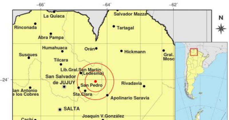 Sismo de magnitud 48 grados en Jujuy