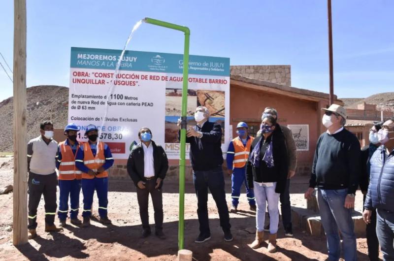 Se habilitoacute una nueva red de agua potable en el barrio El Unquillar de Susques