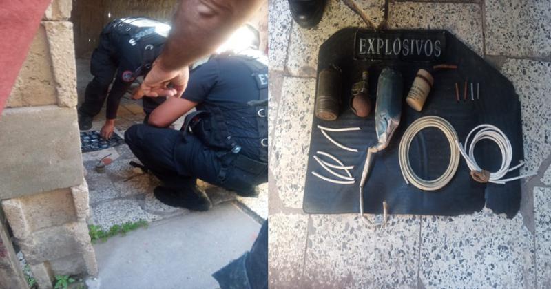 Secuestraron artefactos explosivos en una vivienda