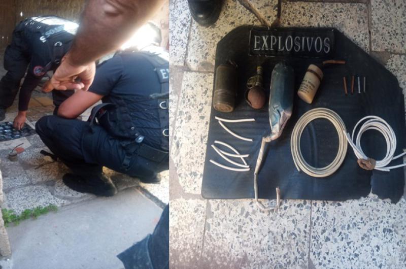 Secuestraron artefactos explosivos en una vivienda