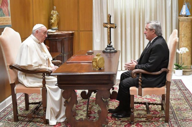 El Papa me expresoacute su idea de apoyarnos dijo Fernaacutendez