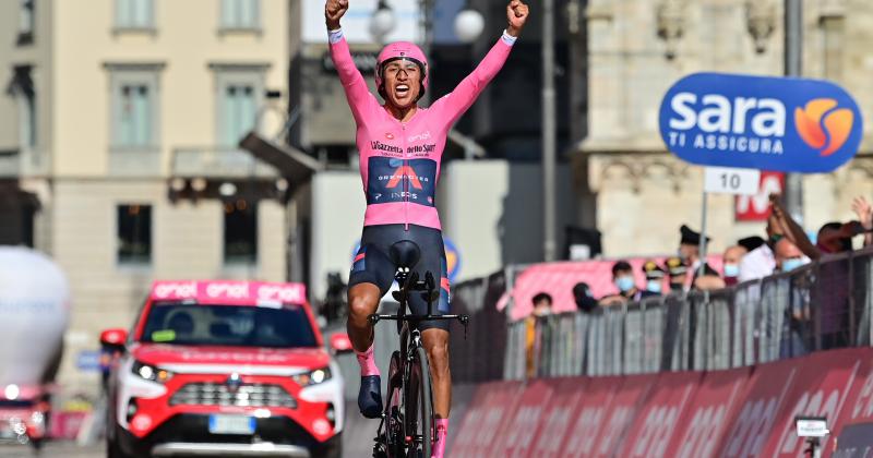 El colombiano Egan Bernal es el campeoacuten del Giro de Italia 2021