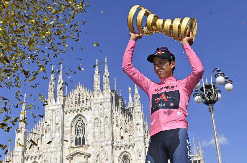 El colombiano Egan Bernal es el campeoacuten del Giro de Italia 2021