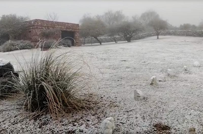 Llegoacute la nieve a Jujuy