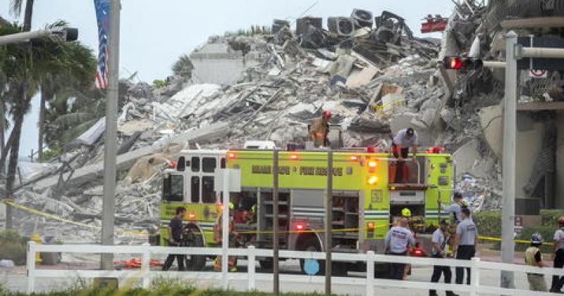 Cuatro muertos y 159 desaparecidos por el derrumbe del edificio en Miami
