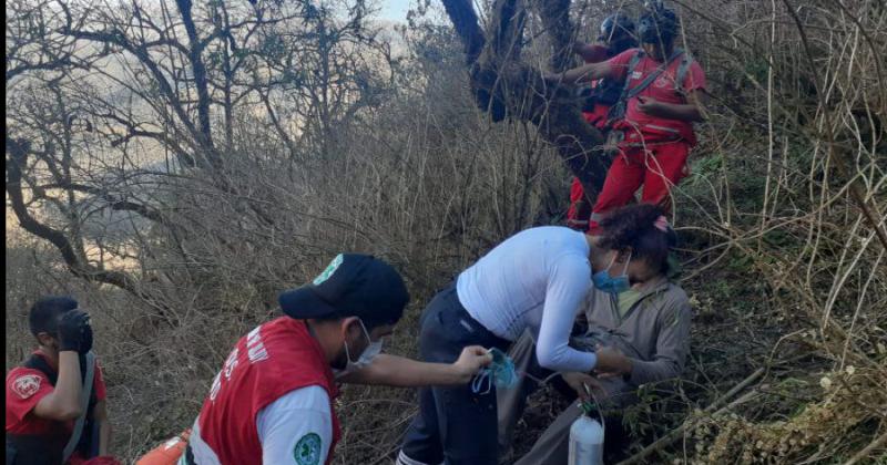 Rescataron una persona en el Parque Potrero de Yala